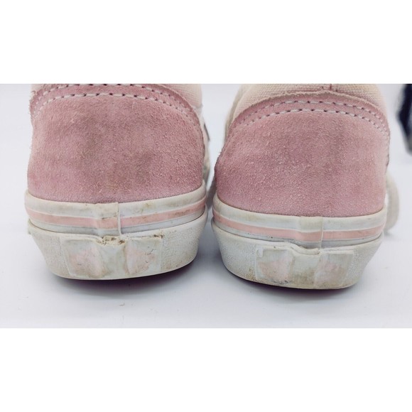 Girls Vans 500714 Old Skool Pale Pink Low Top Skate Sneakers Shoes Size 11.5 Kid - Picture 7 of 12